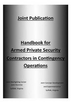 Handbook for Armed Private Security Contractors in Contingency Operations