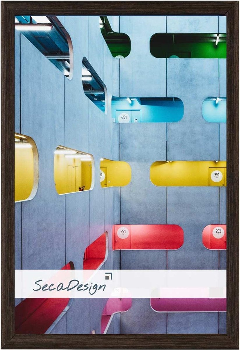SecaDesign Materia Fotolijst - Fotomaat 15x20 cm - Zwart / Bruin
