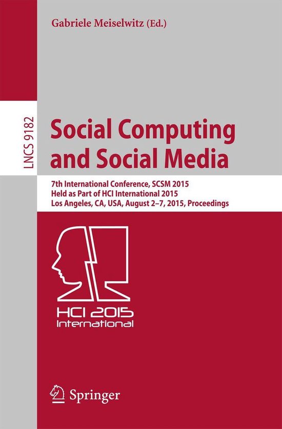 Springer Nature Proceedings Computer Science - Social Comput ... - cover