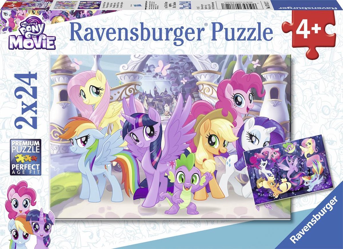 Ravensburger Puzzle 2x24 p - Poneys magiques / My Little Pony | bol.com