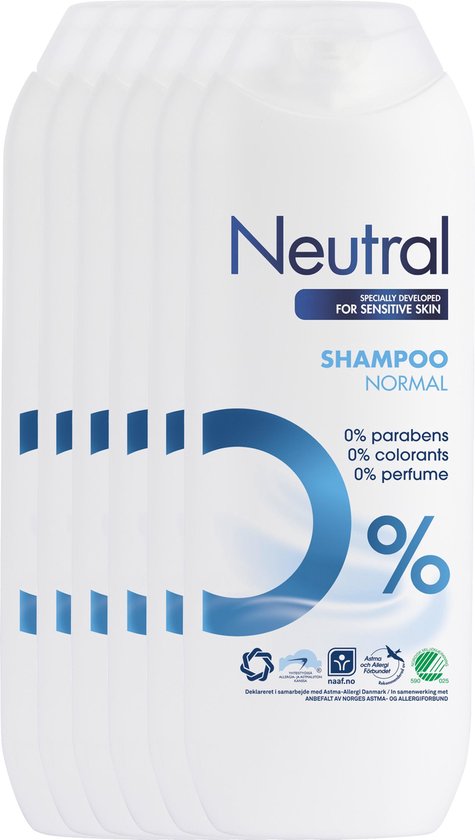 Neutral 0% Shampoo - 250 ml - 6 stuks - Voordeelverpakking