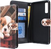 Samsung Galaxy A7 2018 Bookcase hoesje - CaseBoutique - Hond Honden print - Kunstleer