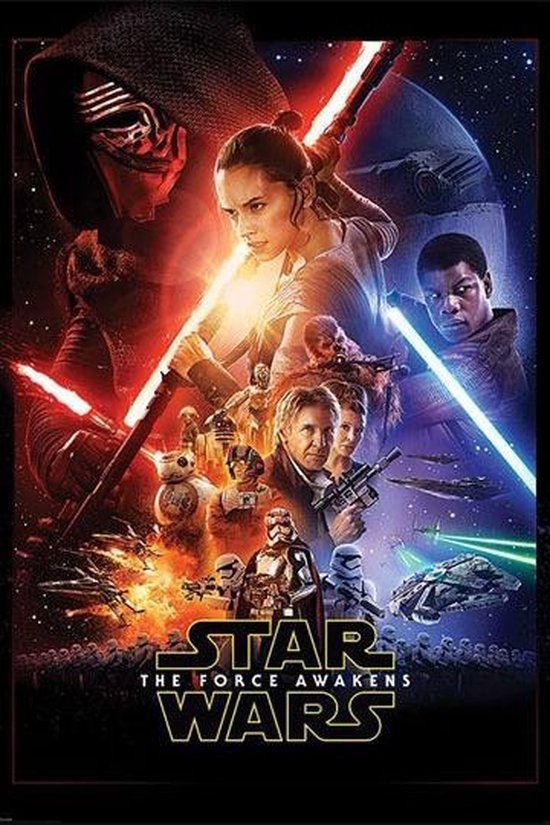 140 x 100 cm Wars The Force Awakens orginele Film XXL bol.com