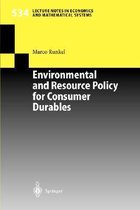 Environmental and Resource Policy for Consumer Durables