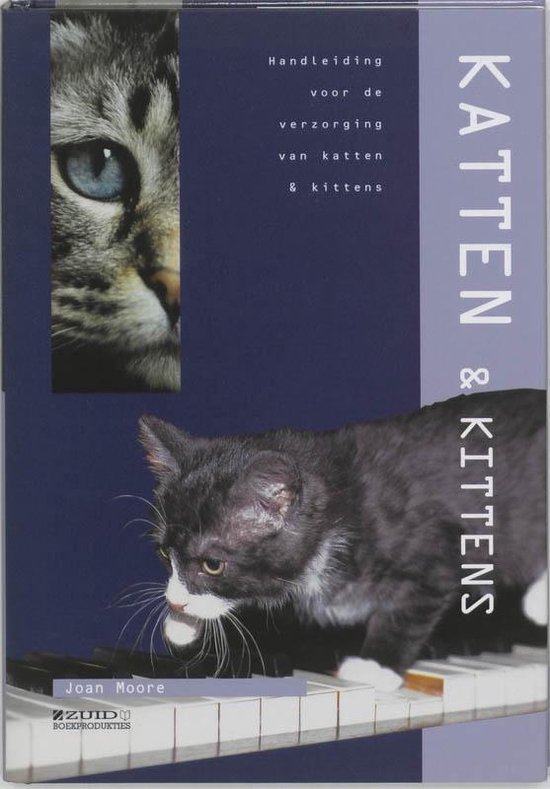 Cover van het boek 'Handleiding voor de verzorging van katten & kittens' van J. Moore