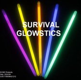 SURVIVAL GLOWSTICKS - Pakket van 100 stuks in 5 kleuren. Te gebruiken bij lichtuitval, of onder water, tijdens feesten etc. - DD-1850