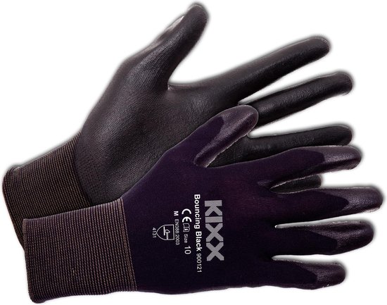 Kixx Tuinhandschoenen - Bouncing Black - Maat 10