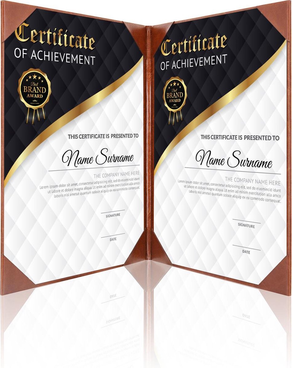 Goodline® - Presentatiemap / Showmap - 2x A4 - Donkerbruin
