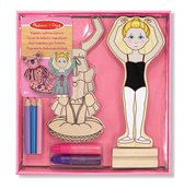 Wooden Magnetic Ballerina Fashions