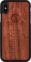 Olifant houten hoesje handgemaakt iPhone X & Xs
