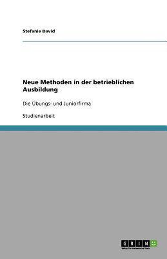 Neue Methoden in der betrieblichen Ausbildung - cover