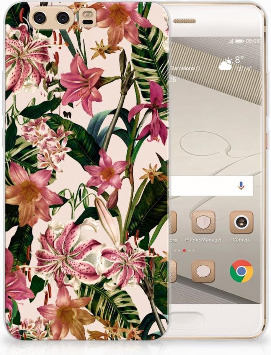 Huawei P10 Plus TPU Case Flowers