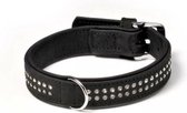 Karlie buffalo strass halsband zwart