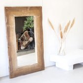 Moodadventures - Exclusives - spiegel bruin houten lijst Sunburst - 140x88 - spiegels - staand en ophangbaar