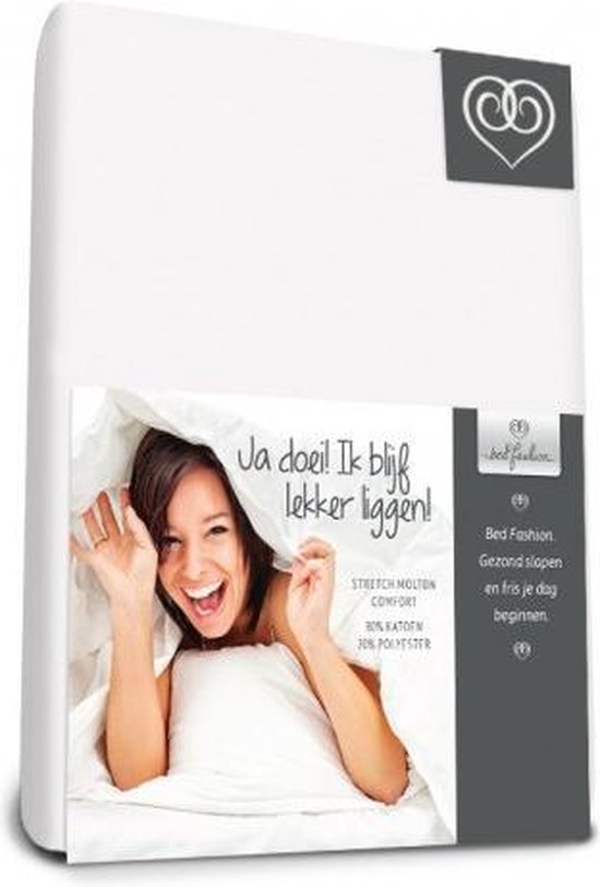 Bed-Fashion Stretchmolton hoeslaken comfort 180 x 220 cm