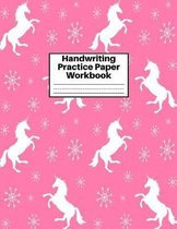 Handwriting Practice Paper Workbook