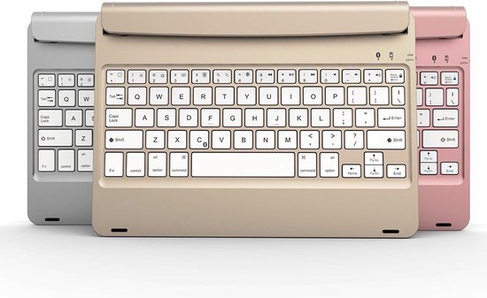 Apple iPad 9.7 (2017 / 2018) Toetsenbord Hoes Bluetooth Keyboard Case - Goud - van iCall - iCall