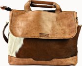 Doenya Laptoptas ‘Rana’ (camel) leer, koeienhuid