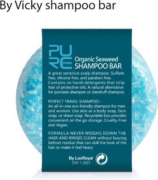 By Vicky shampoo bar / shampoo blok / eco friendly shampoo / vegan shampoo  / vrij van... | bol.com