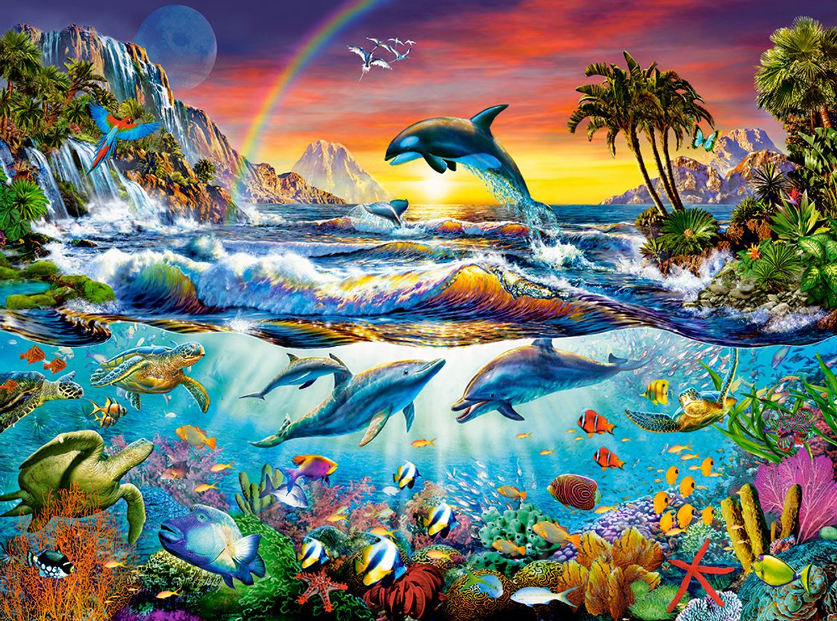 Castorland Paradise Cove – Puzzel – 3.000 stukjes – Satijnen afwerking – Perfecte pasvorm – Europese kwaliteit — afbeelding 2