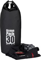 Relaxdays Ocean Pack 30 Liter - waterdichte tas - outdoor droogtas - Dry Bag - plunjezak - zwart