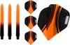 Afbeelding van het spelletje ABC Darts Flights Pentathlon - Dart flights en Medium Dart Shafts - Oranje - 3 sets