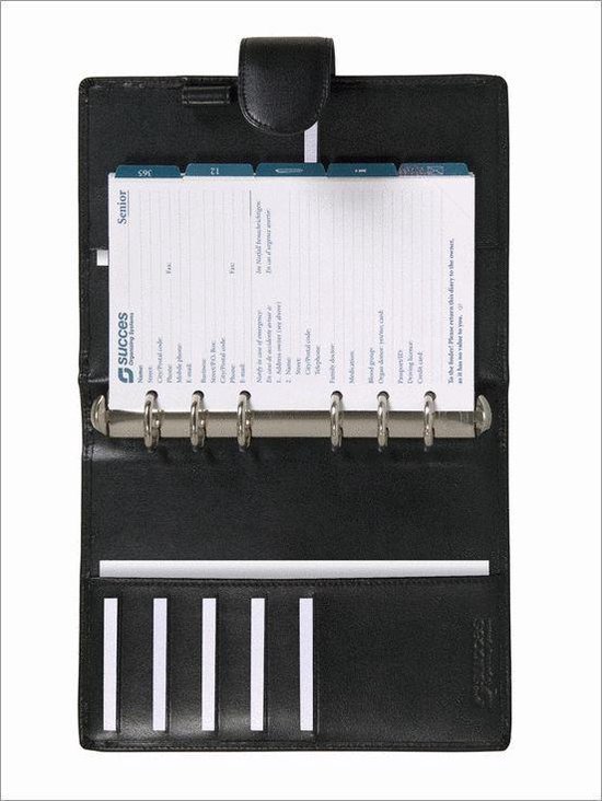 Cover van het boek 'Senior Succes Agenda (rundleer) met vulling, kleur: zwart'