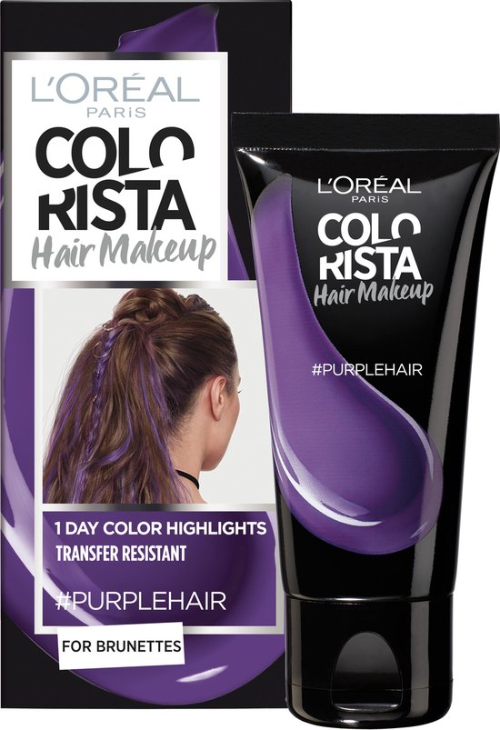 L'Oréal Paris Colorista Hair Makeup - Purple - 1 Dag Haarkleuring