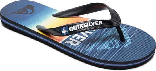 Quiksilver Slippers - Maat 30 - Jongens - zwart/blauw/wit/oranje | bol.com