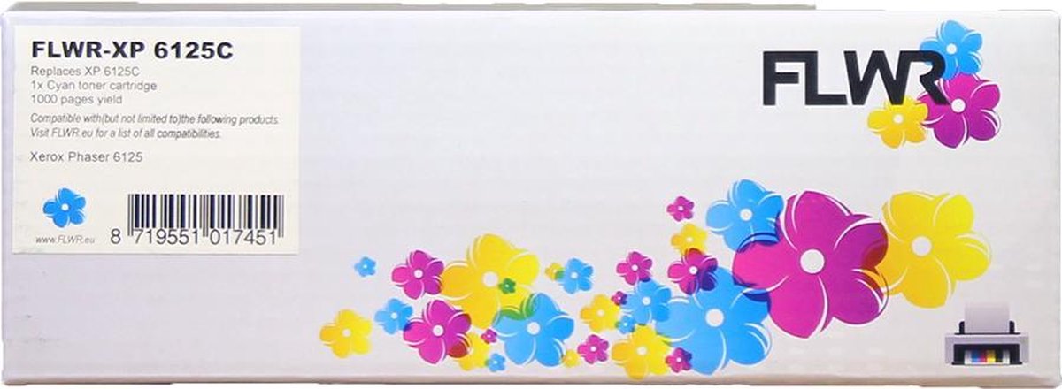FLWR - Toner / Phaser 6125 / Cyaan - Geschikt voor Xerox