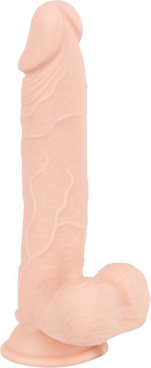 Nature Skin – Dildo van Natuurzacht Huidmateriaal voor een Realistisch Gevoel Maat M - beigeig