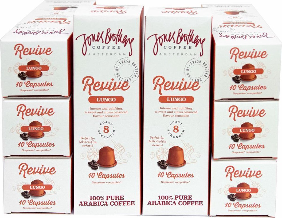 Jones Brothers Coffee Revive koffiecups 12 x 10 cups - Jones Brothers Coffee