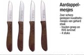 4 Kwaliteits schilmesjes uit gehard staal