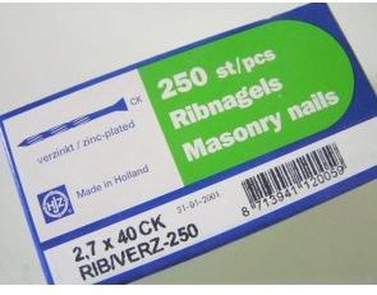 HJZ Ribnagels 2,7 x 40 mm
