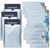 RFID Blocker 10x creditcardformaat, 3x paspoortformaat kaarthoes