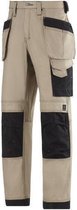 Snickers canvasbroek - khaki/zwart - Maat 44 3214-2004