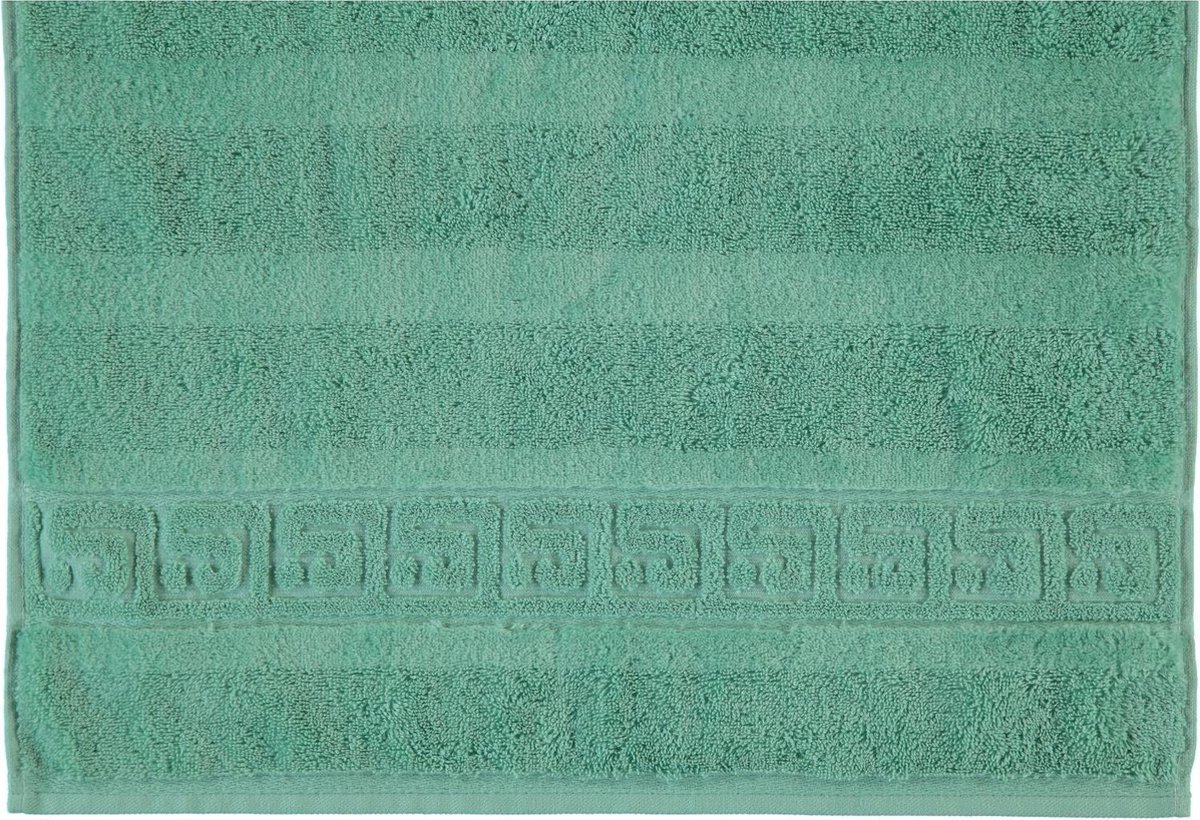 CAWÖ Noblesse Uni Badhanddoek - Agave - 50x100