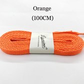 2 Paar mooie Schoenveters - 100 cm - Oranje - Veter - Lace - Strikken - Kleur