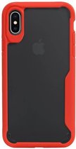 Focus Transparant Hard Cases voor iPhone XS Max Rood