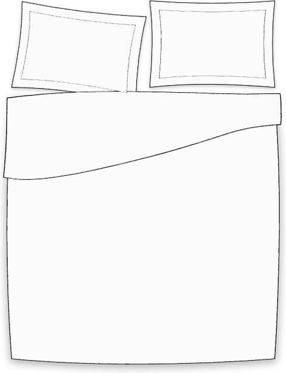 Kardol & Verstraten Uni Dekbedovertrek - Litsjumeaux - 240x200/220 cm - White Wit
