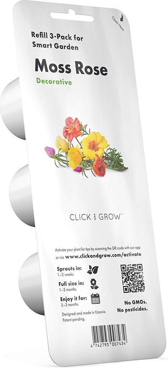 Moss Rose Refill 3-Pack (voor Click and Grow Smart Garden toestellen)