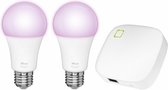 Trust Smart Home - Starterset 2 Lampes LED E27 Lampes - White et Couleur + Bridge ZigBee
