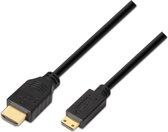AISENS A119-0115 HDMI kabel 3 m HDMI Type A (Standaard) HDMI Type C (Mini) Zwart