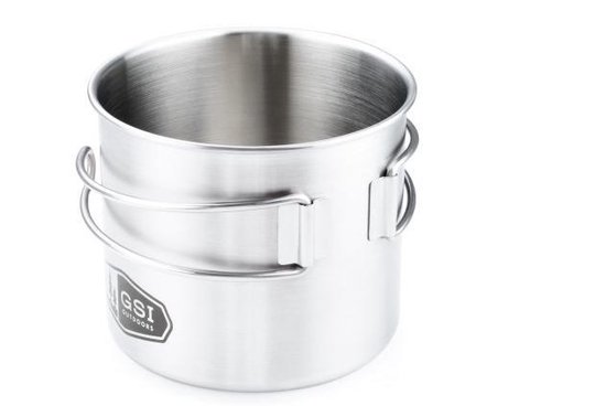 GSI Outdoors Glacier Stainless Mok/Pot 591ml - lichtgewicht - compact — afbeelding 3