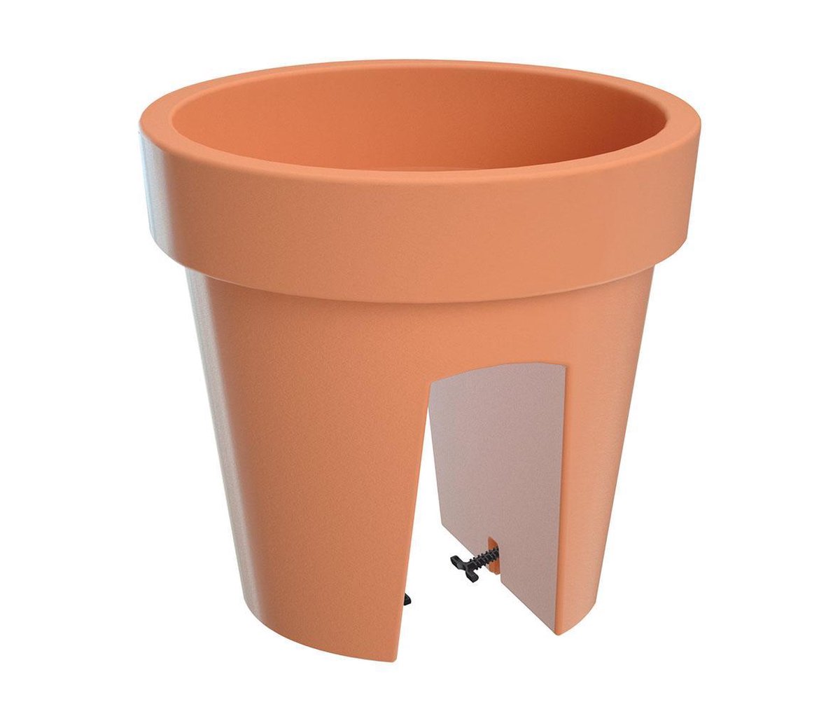Jardinière De Balcon Boardee 38x14x13 Cm - 4,9L, Blanc, Plastique Résistant Gel, Pour Fleurs, Herbes Aromatiques - 9