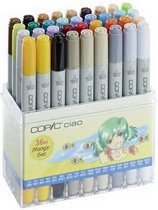 Copic Ciao Set 36 Kleuren Manga - Marker Set - Stiften Set - Markers Set - Stiften Set Voor Tekenen En Ontwerpen - Professionele Markers