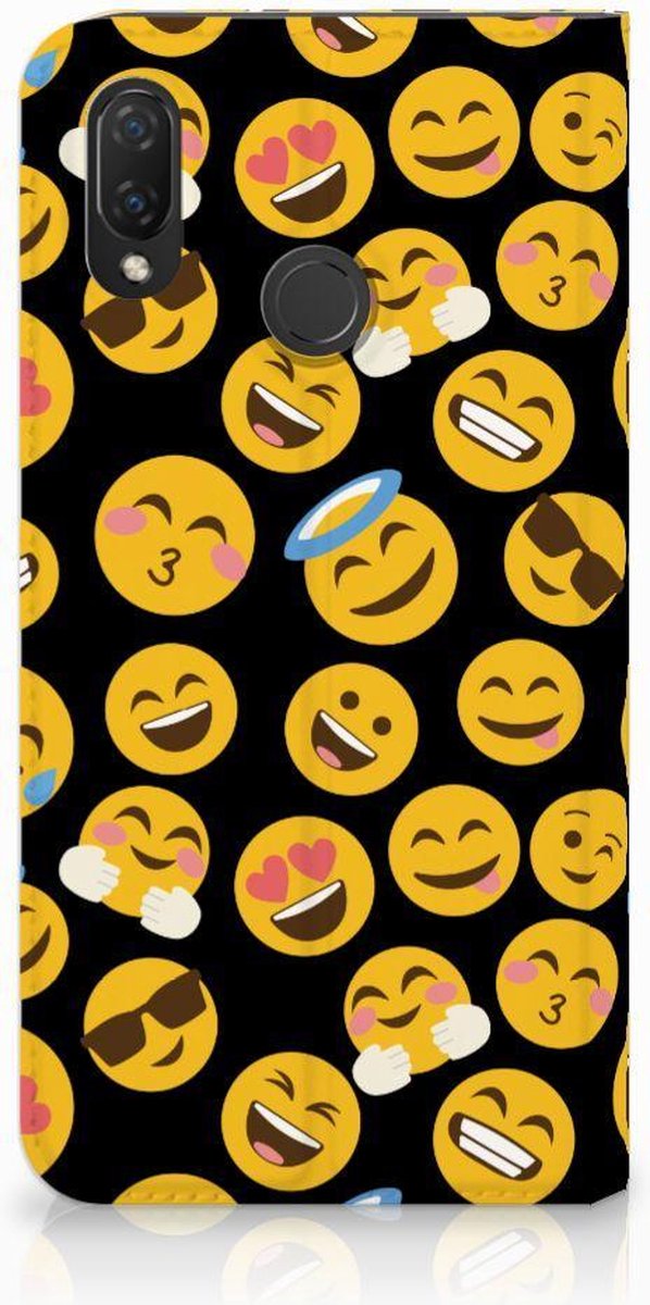 Huawei P Smart Plus Hoesje met Magneet Emoji