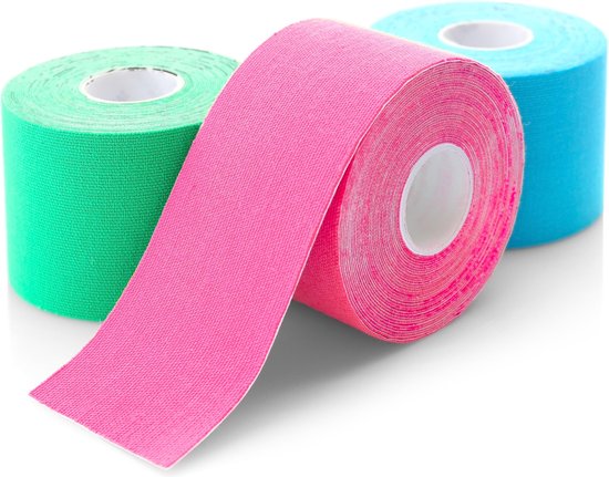 klem Nauwgezet Tegen Kinesiologie tape – Kinesiotape - Sporttape – 5 m x 5 cm - Set van 4 rollen  | bol.com