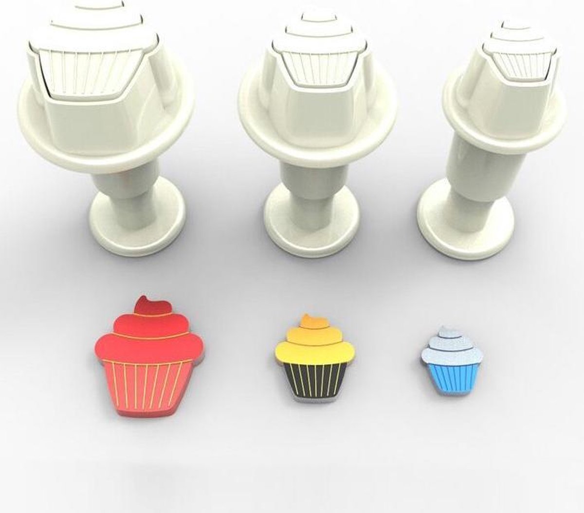 Dekofee Mini Plungers Cupcake set/3