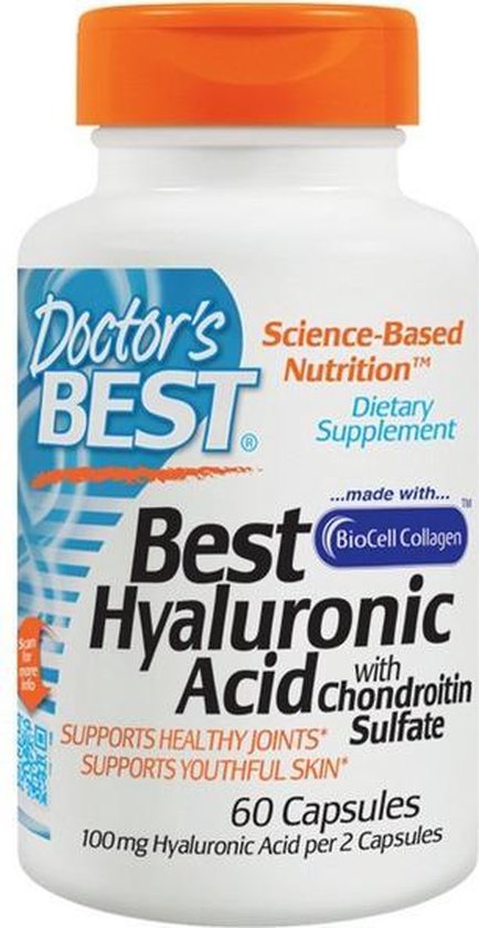 Doctor's Best hyaluronzuur chondroitine sulfaat - 60 Capsules -... |